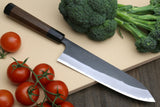 Yoshihiro Blue High Carbon Steel #1 Masashi Kurouchi Series Gyuto Japanese Multipurpose Knife with Shitan Wood Handle