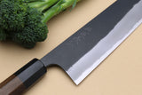 Yoshihiro Blue High Carbon Steel #1 Masashi Kurouchi Series Gyuto Japanese Multipurpose Knife with Shitan Wood Handle