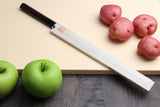 Yoshihiro Kasumi White Steel Takobiki Sushi Sashimi Slicing Japanese Chef Knife Rosewood handle