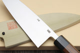 Yoshihiro Hongasumi Ginsan (hakugin) High Carbon Stain Resistant Deba Fish Fillet Knife Shitan Rosewood Handle Single Bolster