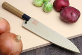 Yoshihiro VG-10 46 Layers Hammered Damascus Santoku Knife Japanese Multipurpose Chef Knife (Octagonal Ambrosia Handle)