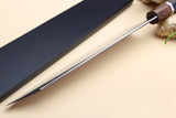 Yoshihiro Damascus SG-II (R-2) Semi-Stainless Kiritsuke Chef Knife, Silver Ring Ebony Handle