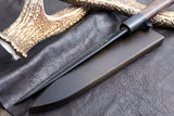 Yoshihiro Black Finish Blue Steel #2 Kurouchi 2pc Set Japanese Chef Knife Gyuto ,Petty with Nuri Saya