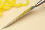 Yoshihiro Hayate Inox Aus-8 Santoku & Petty (4.7") Knife 2pc Set - Integrated Stainless Handle