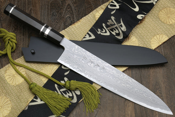 Yoshihiro Mizu Yaki Blue High Carbon Steel #1 Kurouchi Gyuto