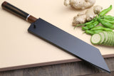 Yoshihiro Damascus SG-II (R-2) Semi-Stainless Kiritsuke Chef Knife, Silver Ring Ebony Handle