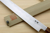 Yoshihiro Aonamiuchi Blue Steel #1 Sakimaru Takobiki Sushi Sashimi Slicing Japanese Knife Ryu Dragon Ebony Handle