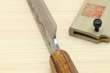Yoshihiro Aonamiuchi Blue Steel #1 Sakimaru Takobiki Sushi Sashimi Slicing Japanese Knife Ryu Dragon Ebony Handle
