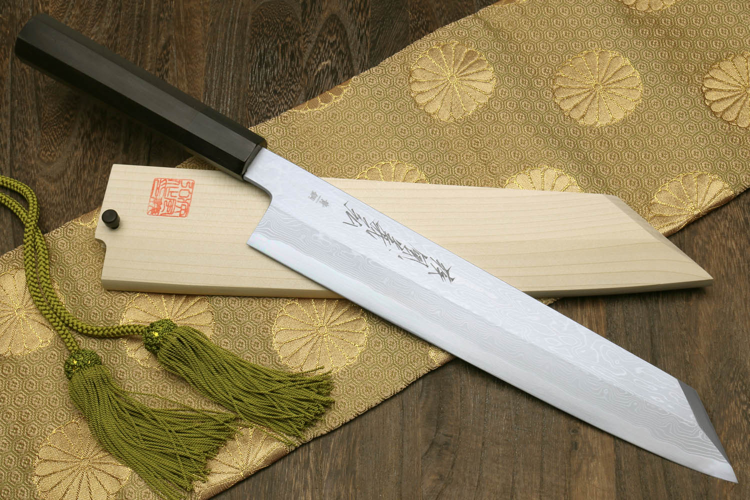 Yoshihiro Suminagashi Aoko Blue Steel #1 Kiritsuke Multipurpose Japane –  Yoshihiro Cutlery
