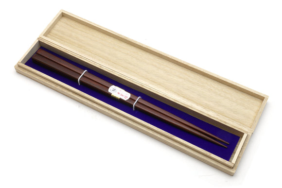 Japanese Premium Shitan Wood Handmade Chopsticks with Paulownia wooden box