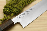 Yoshihiro Hiryu Suminagashi Ginsan High Carbon Stainless Steel Petty Utility Knife Ebony Handle