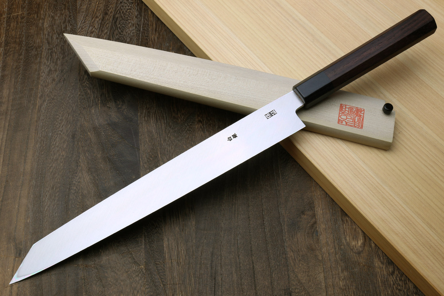 LIUZHANGYU WaterBoss Sushi & Sashimi Chef’s Knives,Set of 5 Japanese Sushi Chef Knives - Sashimi-Santoku-Nakiri-Deba Knife,Ultra High Carbon Steel