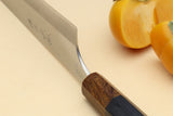 Yoshihiro High Speed Steel HAP40 Gyuto Chefs Knife Ebony Handle with Nuri Saya