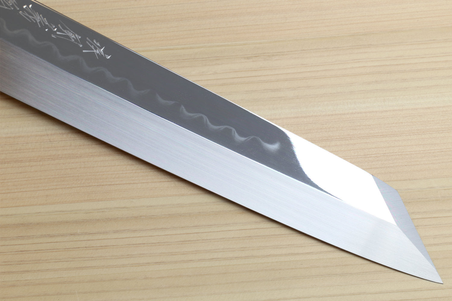 Kikusumi NATUR Sakura 2 Japanese Knife Set – 8″ Kiritsuke Gyuto Chef Knife  + 5″ Petty Knife Wa Handle + Wood Sayas - Kikusumi Knife SHOP