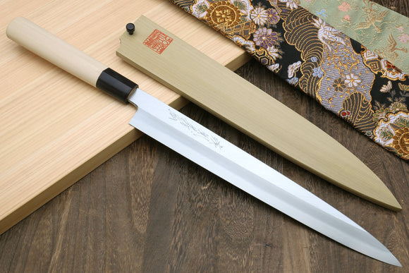 Yoshihiro Kasumi White Steel Deba Fish Fillet Knife Rosewood