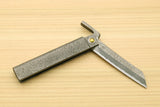 Japanese High Carbon White Steel Stainless Clad Kiridashi Pocket Knife