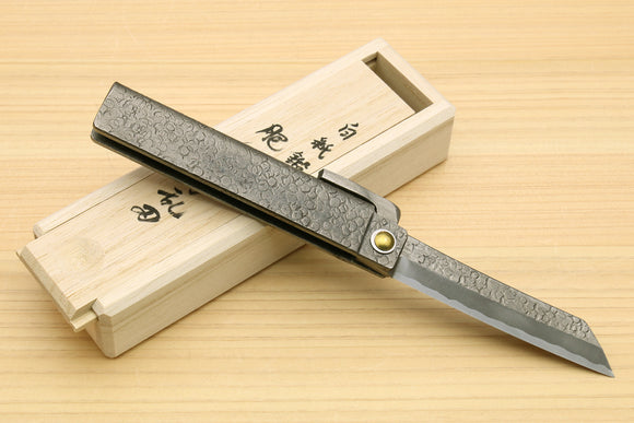 Japanese High Carbon White Steel Stainless Clad Kiridashi Pocket Knife