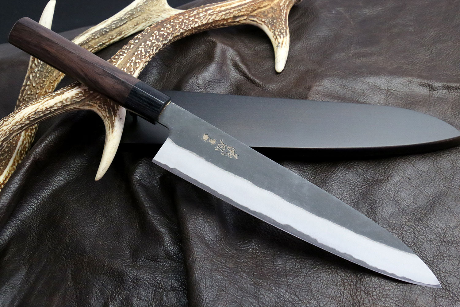 Yoshihiro Black Finish Blue Steel #2 Kurouchi Gyuto Japanese Chefs