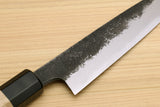 Yoshihiro Nashiji High Carbon White Steel #2 Petty Utility Japanese Chefs Knife with Camphor Handle