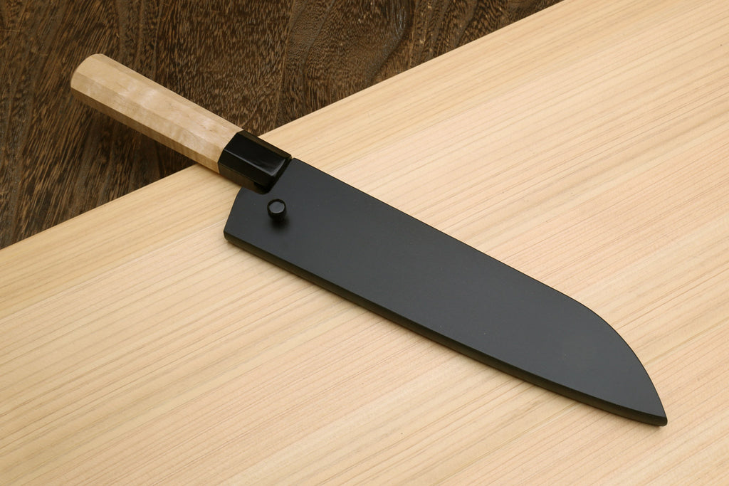 Yoshihiro Nashiji High Carbon White Steel #2 Petty Utility Japanese Chefs Knife with Camphor Handle