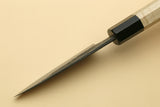 Yoshihiro Nashiji High Carbon White Steel #2 Paring Japanese Peeling Knife 3.5'' (90mm) with Camphor Handle
