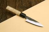 Yoshihiro Nashiji High Carbon White Steel #2 Paring Japanese Peeling Knife 3.5'' (90mm) with Camphor Handle