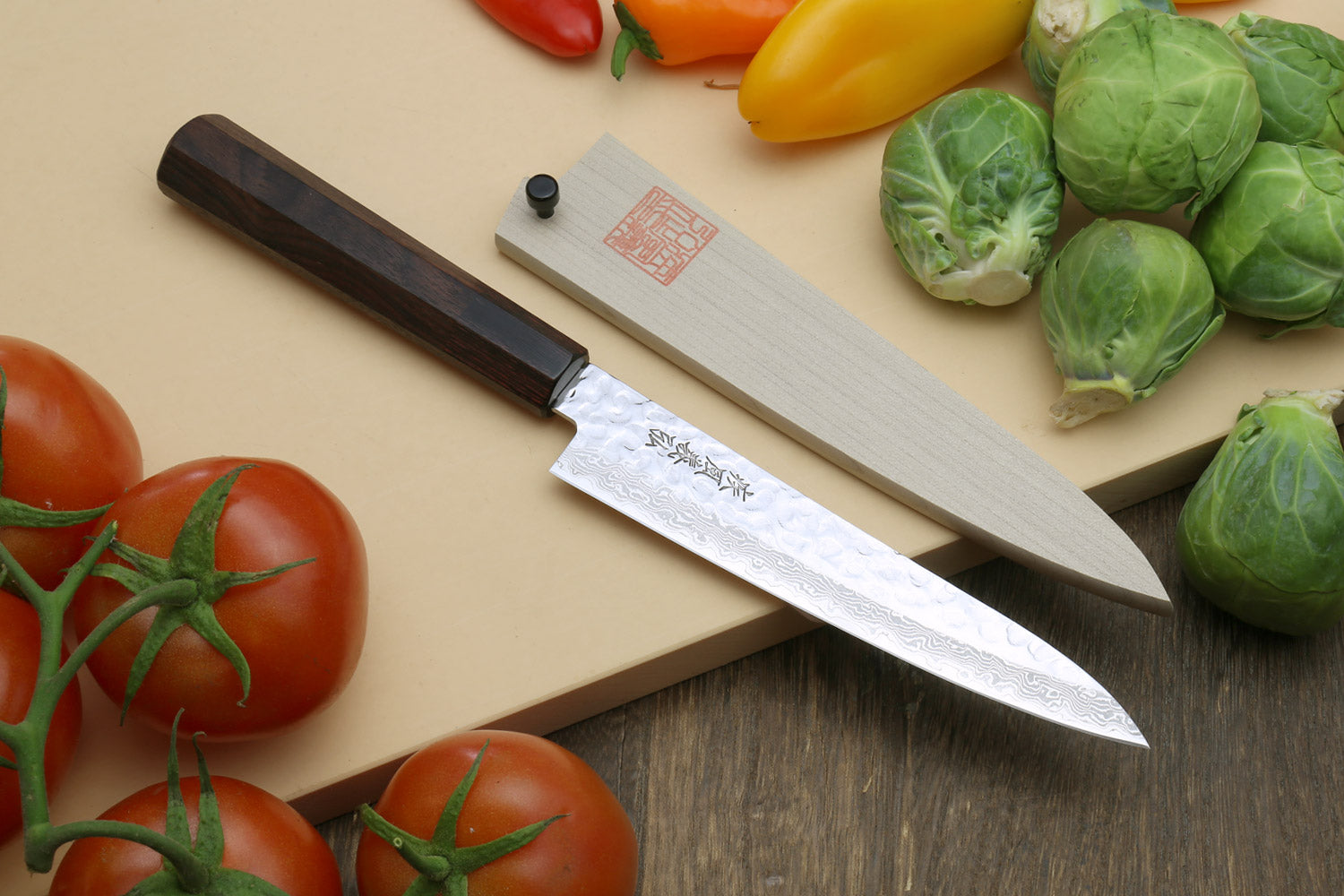 Japanese Damascus Steel Knife & Carving Set (8PC) — Default Title