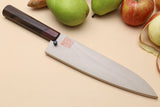 Yoshihiro VG-10 46 Layers Hammered Damascus Santoku Japanese Multipurpose Knife (Octagonal Shitan Rosewood)