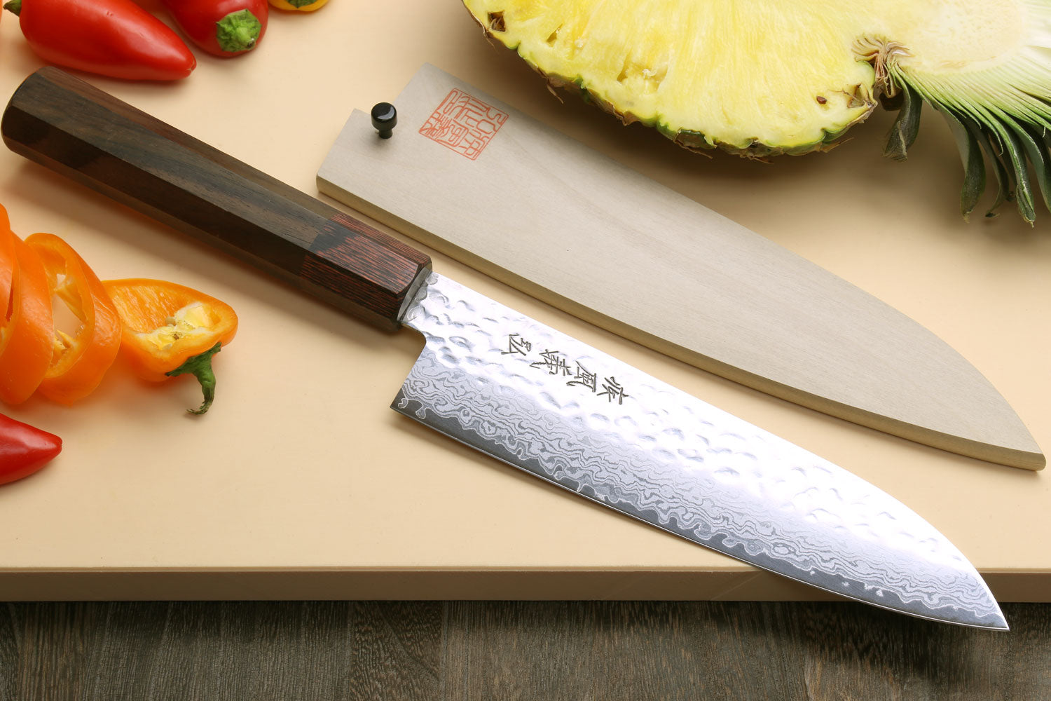 Yoshihiro VG-10 46 Layers Damascus Petty Utility Japanese Chef