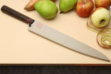 Yoshihiro VG-10 46 Layers Hammered Damascus Sujihiki Japanese Slicer Knife (Octagonal Rosewood Handle) (9.5" (240mm))