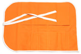 Yoshihiro Japanese Knife Cotton Pouch Bag Orange Color (6 Slots)