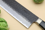 Yoshihiro Kurouchi Super Blue Steel Stainless Clad Nakiri Vegetable Chef Knife