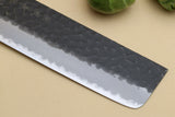 Yoshihiro Kurouchi Super Blue Steel Stainless Clad Nakiri Vegetable Chef Knife
