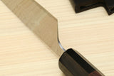 Yoshihiro Inox Stain-resistant Aus-10 Hammered Damascus Stainless Steel Ice Hardened Kiritsuke Multipurpose Chef Knife Shitan Handle
