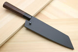 Yoshihiro Inox Stain-resistant Aus-10 Hammered Damascus Stainless Steel Ice Hardened Kiritsuke Multipurpose Chef Knife Shitan Handle