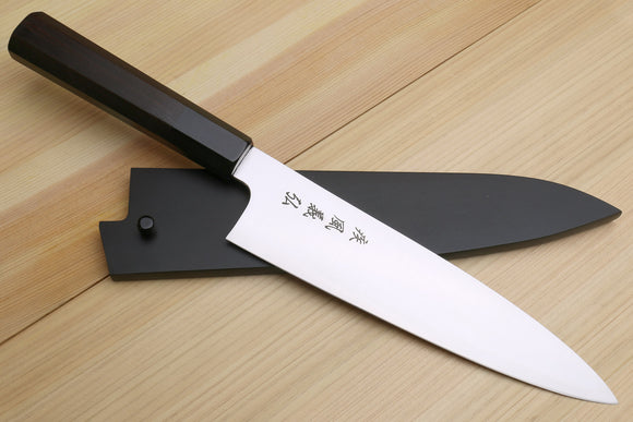 Yoshihiro VG-10 Gold Stainless Steel Gyuto Japanese Chefs Knife 8.25 –  Yoshihiro Cutlery