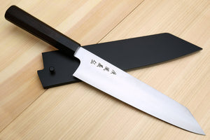 Yoshihiro HAP40 High Speed Stainless Steel Kiritsuke Multipurpose Chefs Knife Rosewood Handle