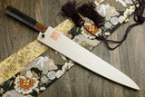 Yoshihiro HAP40 High Speed Stainless Steel Sujihiki Slicer Knife Rosewood Handle