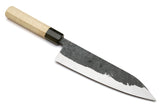 Yoshihiro Nashiji Kurouchi White Steel #2 Stainless Clad Gyuto Chefs Knife with Kaede Wood Handle