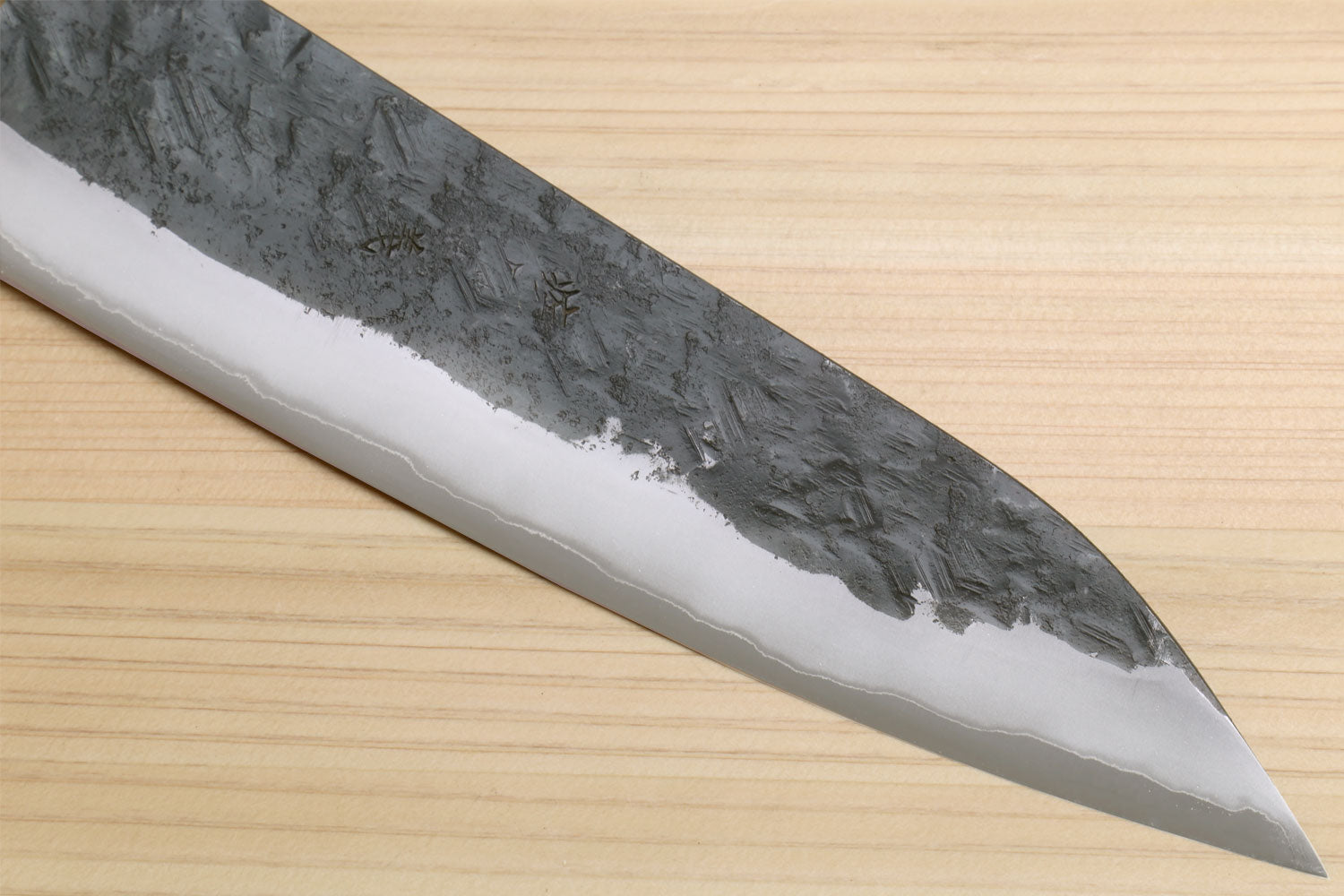 Yoshihiro White Steel #1 Stainless Clad Nakiri Vegetable Knife