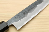 Yoshihiro Nashiji Kurouchi White Steel #2 Stainless Clad Petty Utility Knife with Kaede Wood Handle