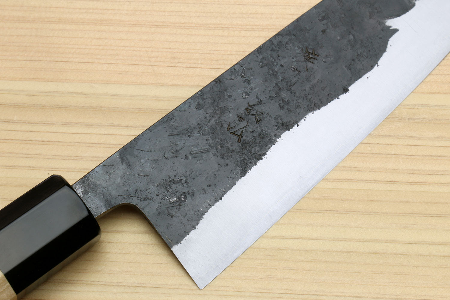 Yoshihiro High Carbon Blue Steel #2 Kurouchi Santoku Japanese Multipur –  Yoshihiro Cutlery