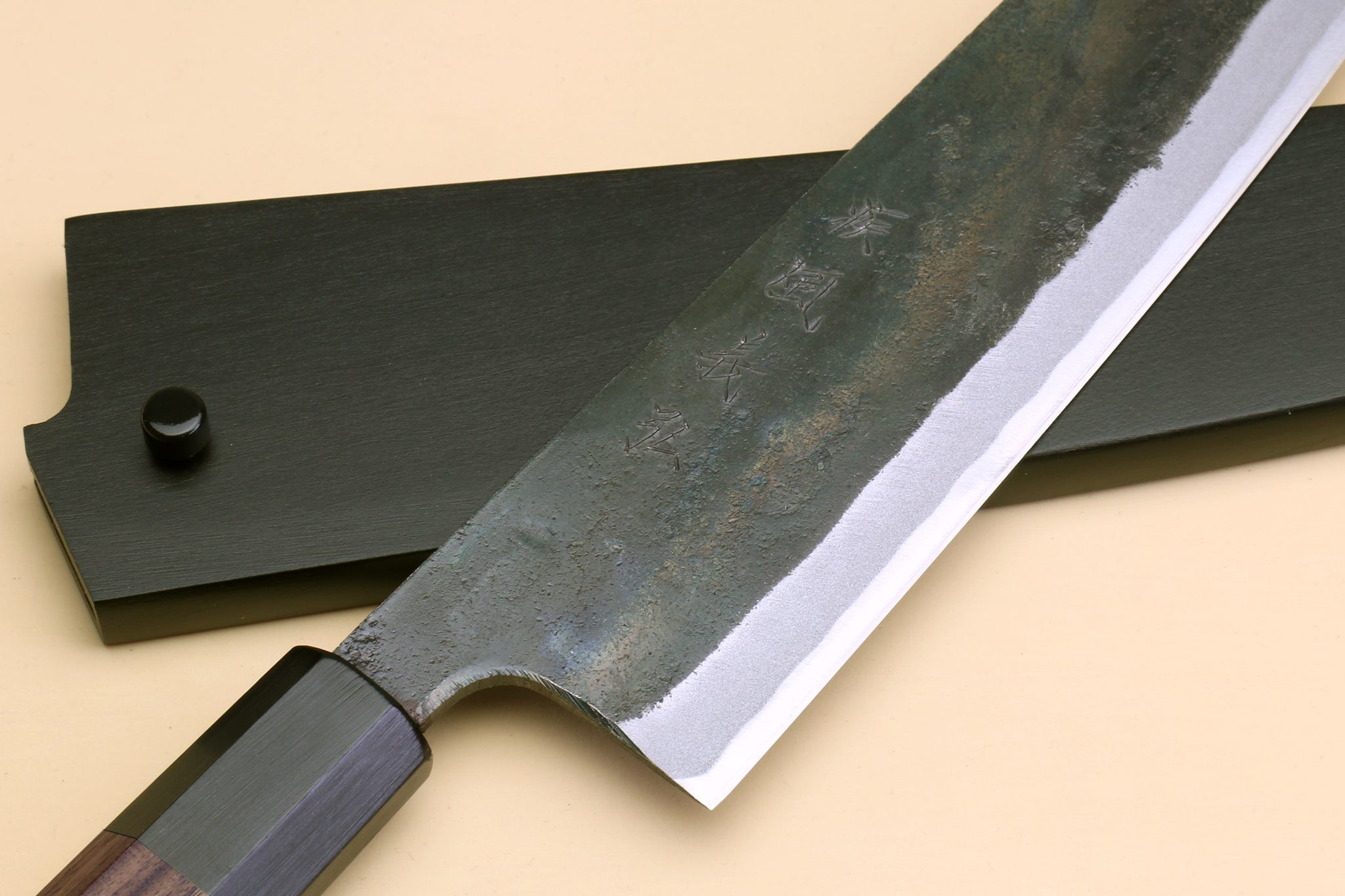 KIYOKANE Gyuto Kurouchi (Chef's Knife) Aogami Super Steel with