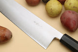Yoshihiro Super Blue Steel Clad Kiritsuke Multipurpose Chefs Knife (Rosewood Handle)