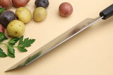 Yoshihiro Super Blue Steel Clad Kiritsuke Multipurpose Chefs Knife (Rosewood Handle)