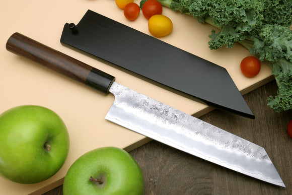 Yoshihiro Stainless Clad Nashiji Ginsan High Carbon Stain Resistant Steel Kiritsuke Multipurpose Chefs Knife