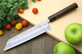 Yoshihiro Stainless Clad Nashiji Ginsan High Carbon Stain Resistant Steel Kiritsuke Multipurpose Chefs Knife