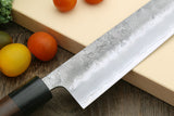 Yoshihiro Stainless Clad Nashiji Ginsan High Carbon Stain Resistant Steel Kiritsuke Multipurpose Chefs Knife