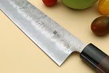 Yoshihiro Stainless Clad Nashiji Ginsan High Carbon Stain Resistant Steel Kiritsuke Multipurpose Chefs Knife