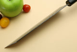 Yoshihiro Stainless Clad Nashiji Ginsan High Carbon Stain Resistant Steel Kiritsuke Multipurpose Chefs Knife